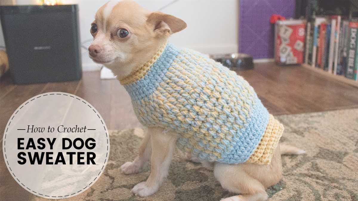 Free knitting pattern dog jumper