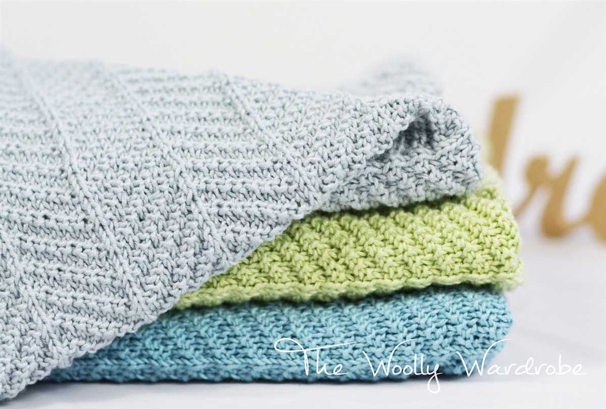 Free patterns for knitted baby blankets