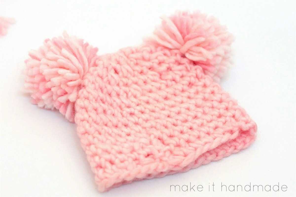 Free pom pom hat knitting pattern