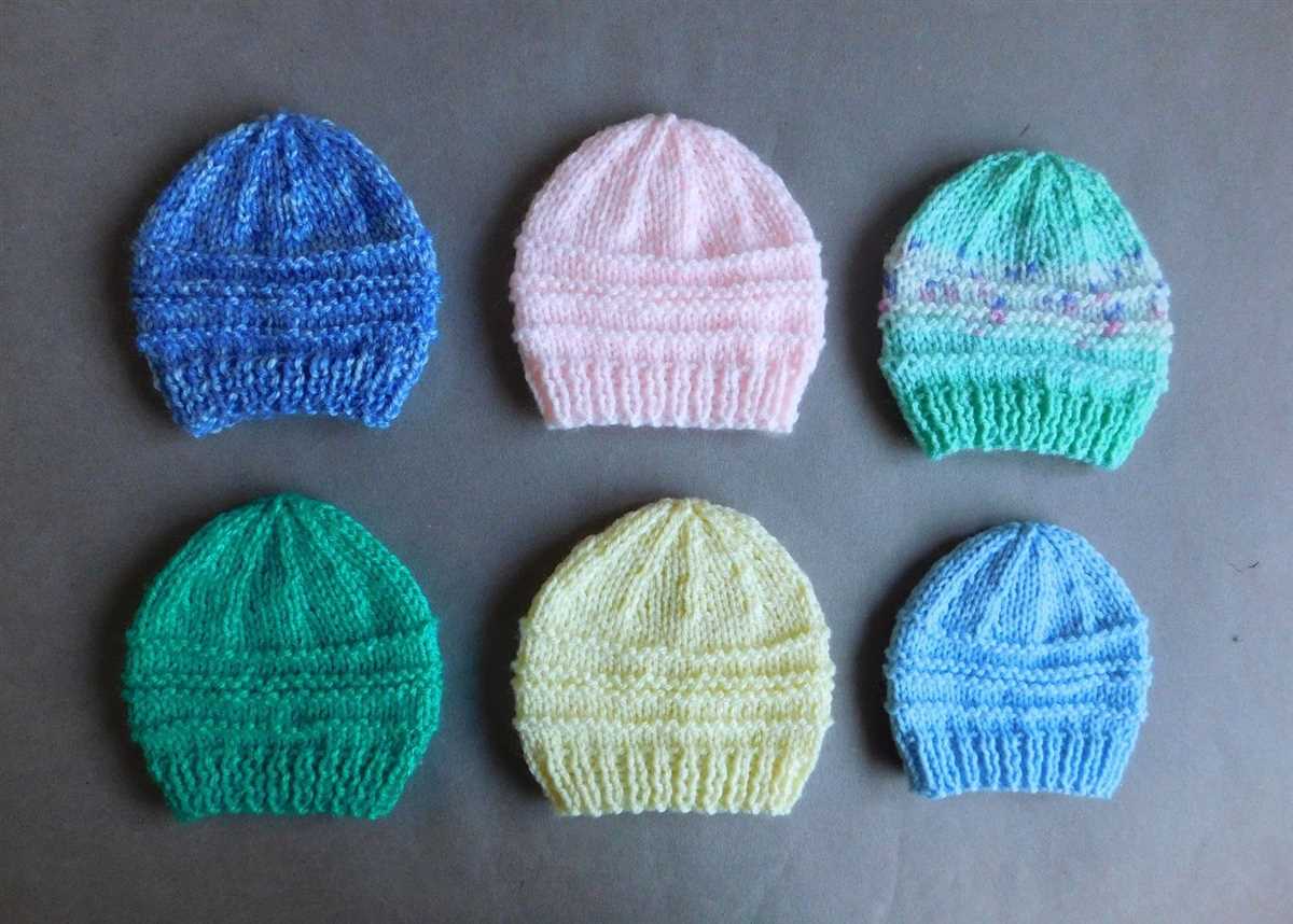 Free preemie baby hospital hat knitting pattern straight needles