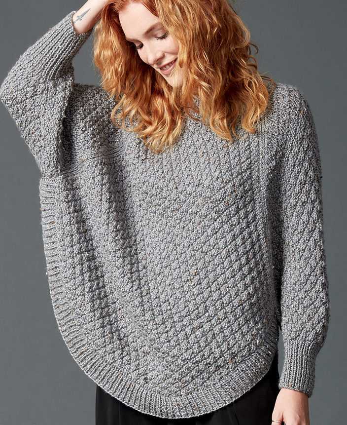 Free knitted poncho with sleeves patterns