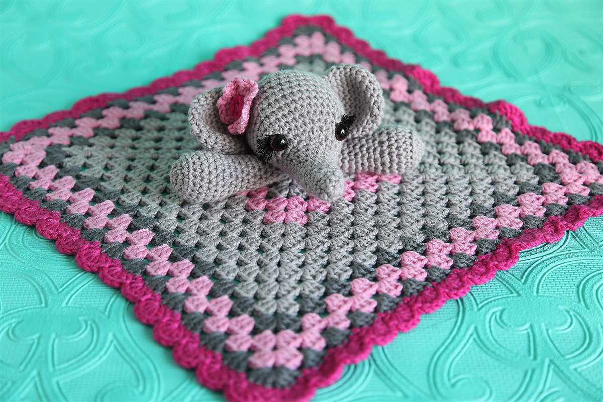 Elephant blanket knitting pattern