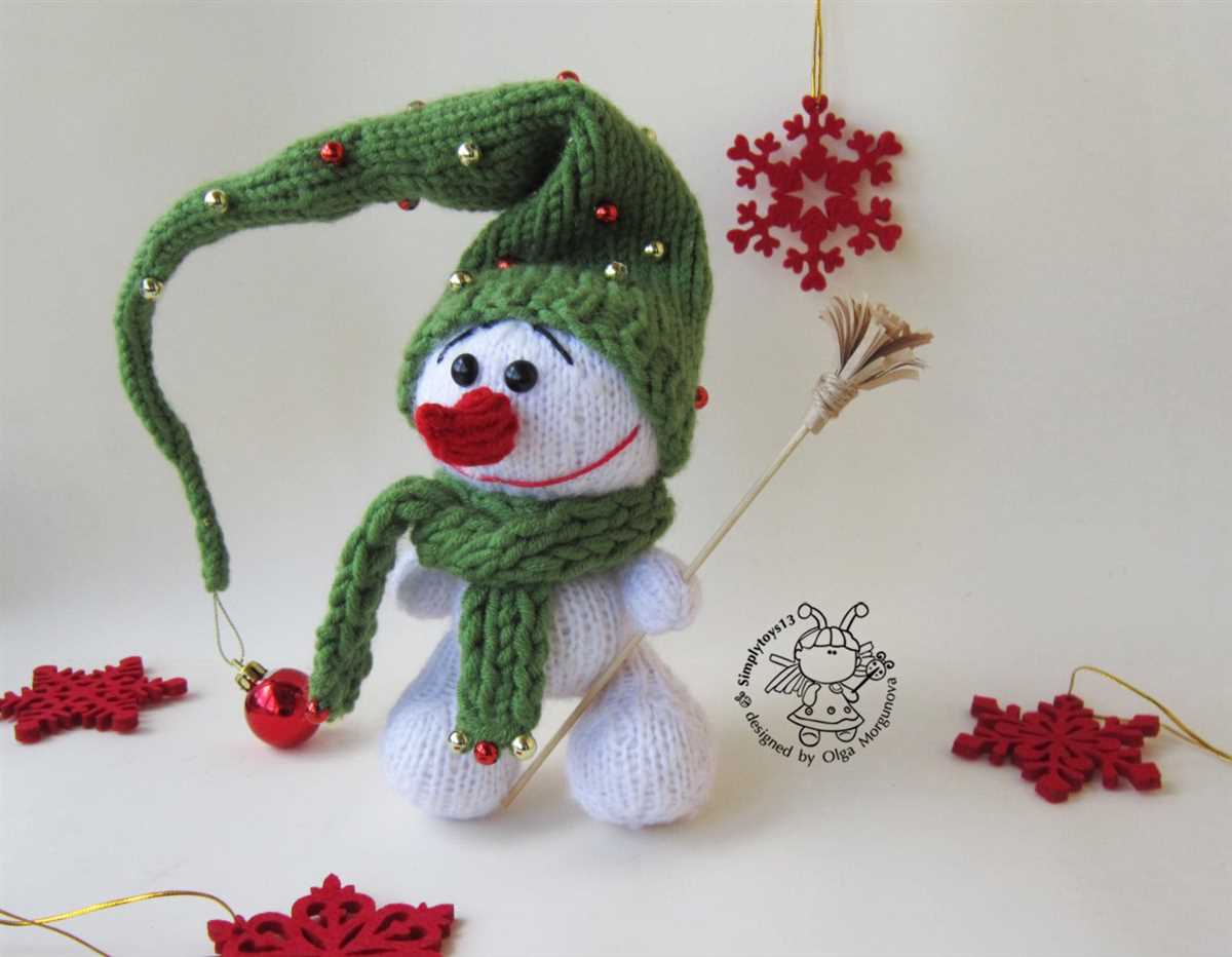 Free snowman hat knitting pattern