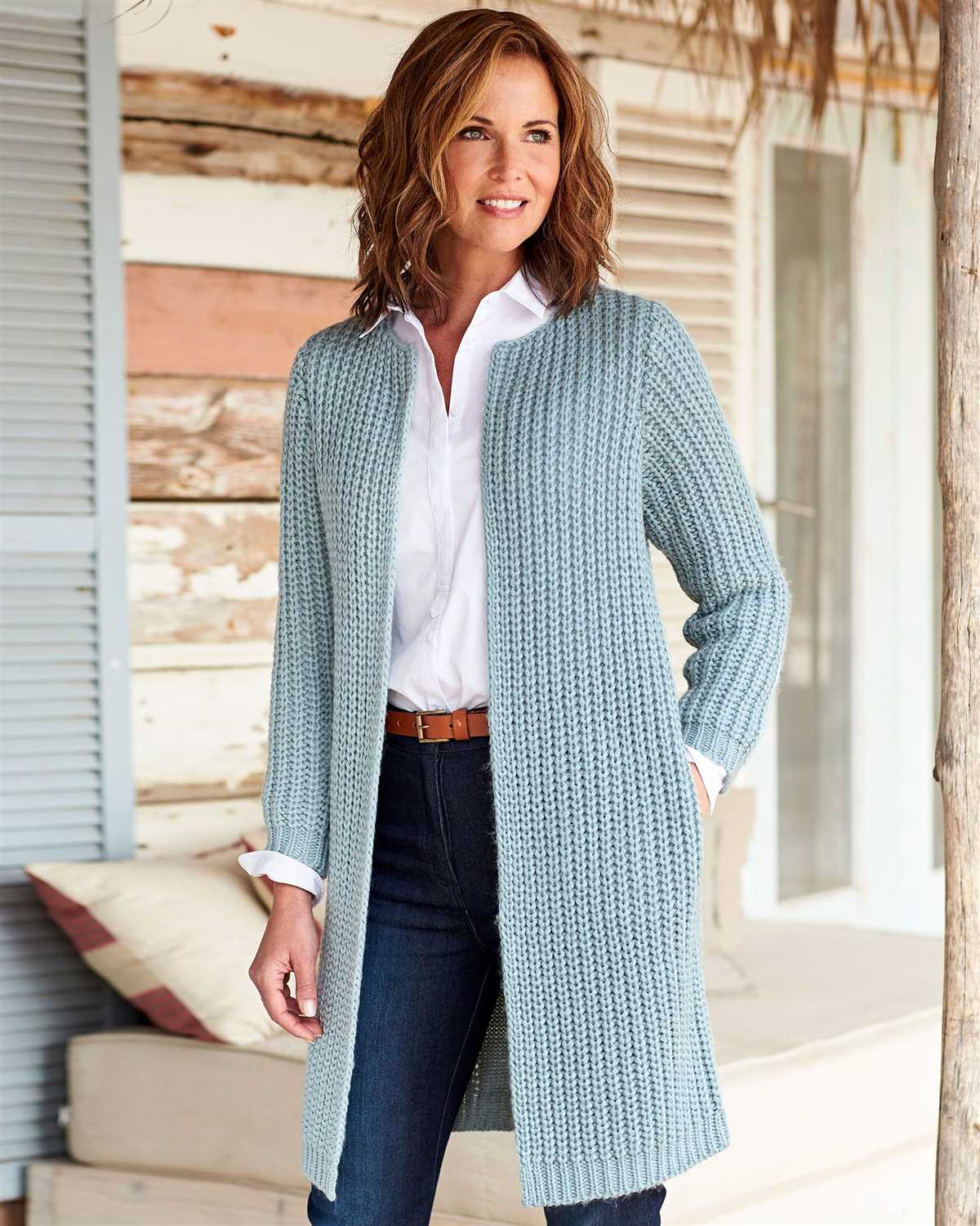 Long summer cardigan knitting pattern