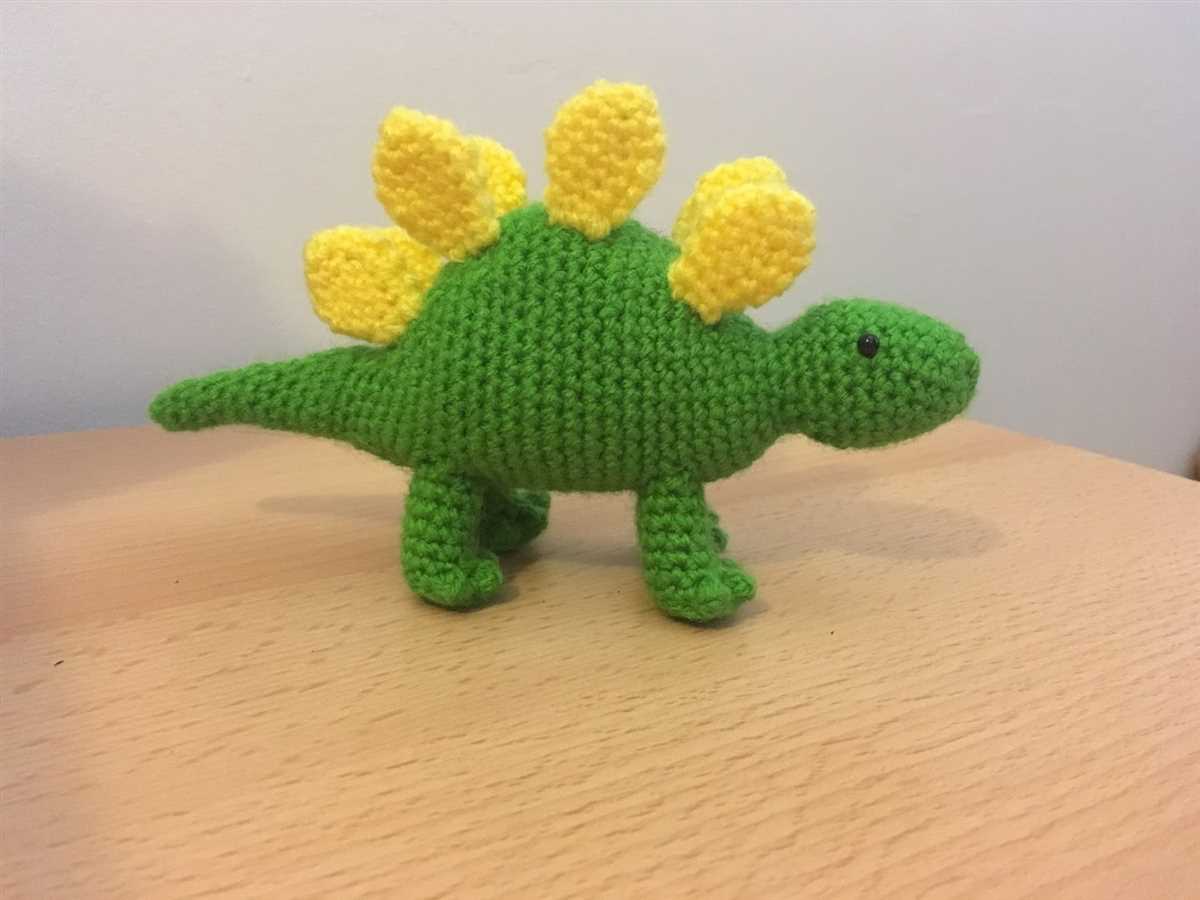 Free stegosaurus knitting pattern