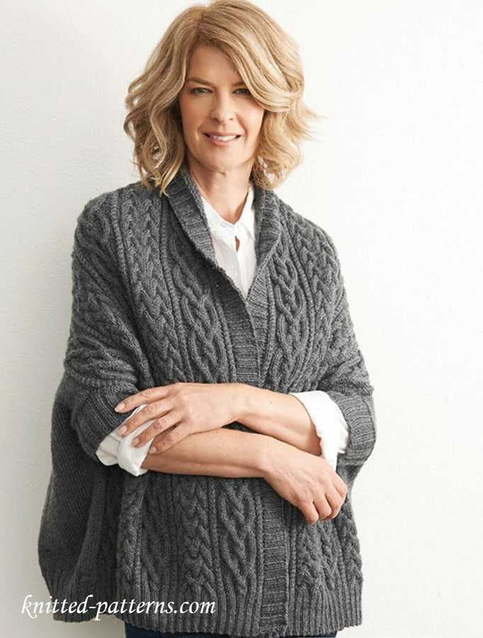 Kimono cardigan knitting pattern