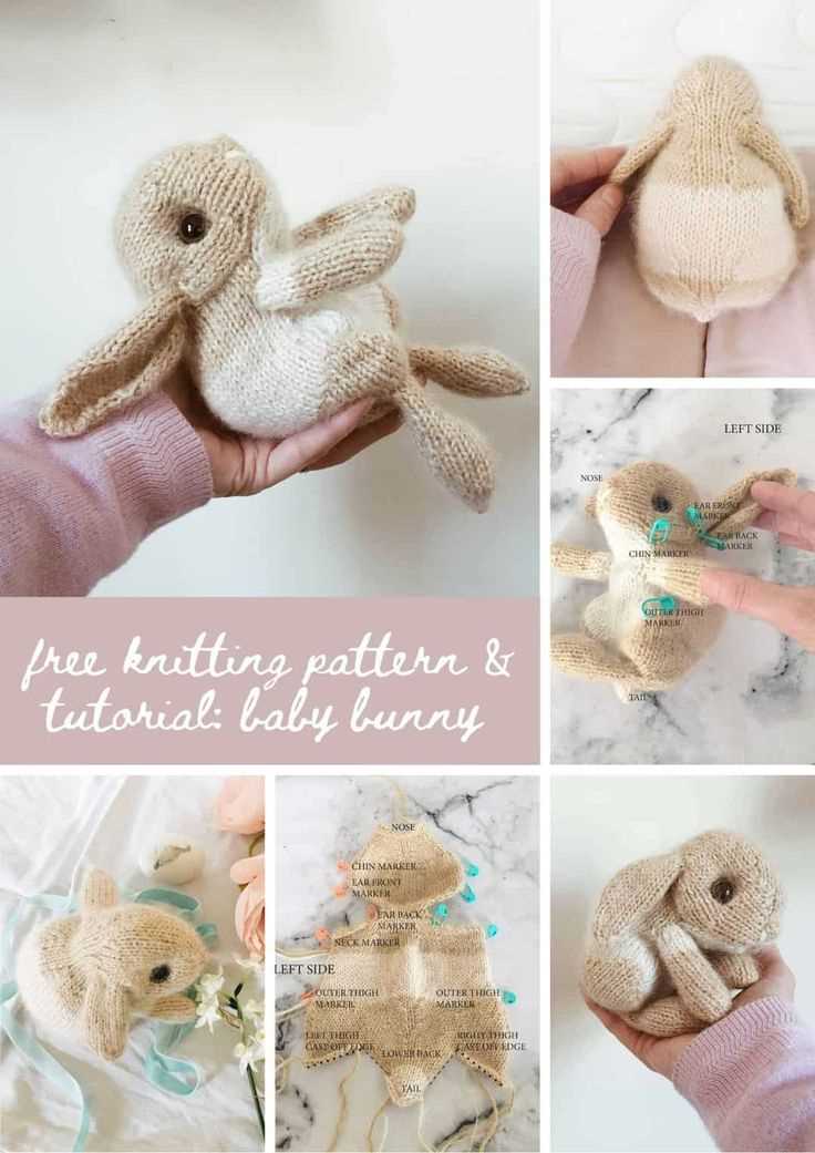 Easter bunny knitting pattern by claire garland