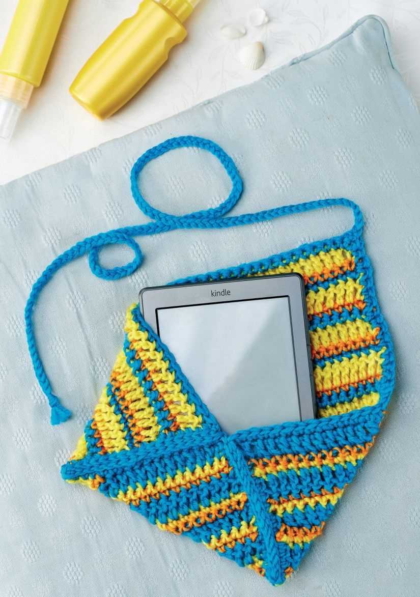 Knitted kindle case pattern