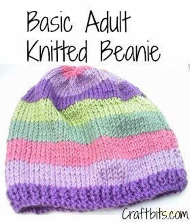 Easy knit beanie pattern