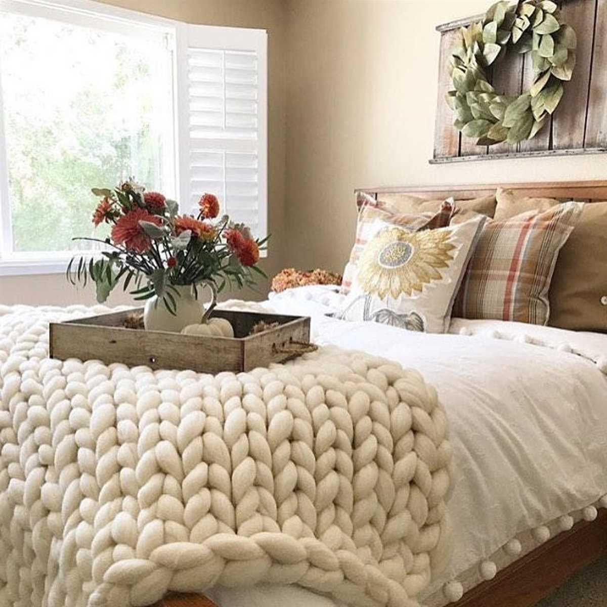 Chunky wool knit blanket pattern