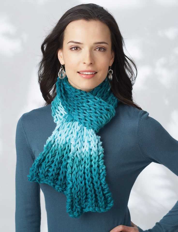 Beginner knitted scarf pattern