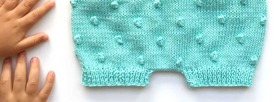 Popcorn stitch knitting pattern