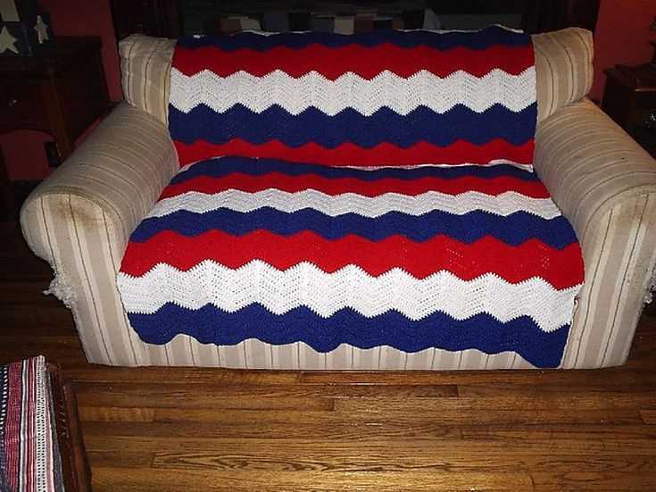 Captain america knit blanket pattern