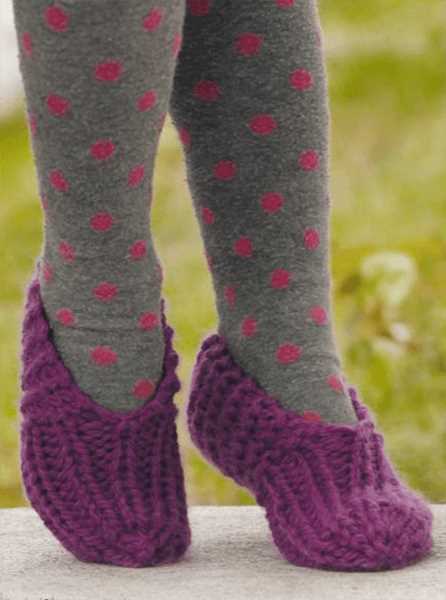 Free knitting patterns for childrens slippers