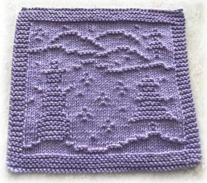 Knitted angel dishcloth pattern