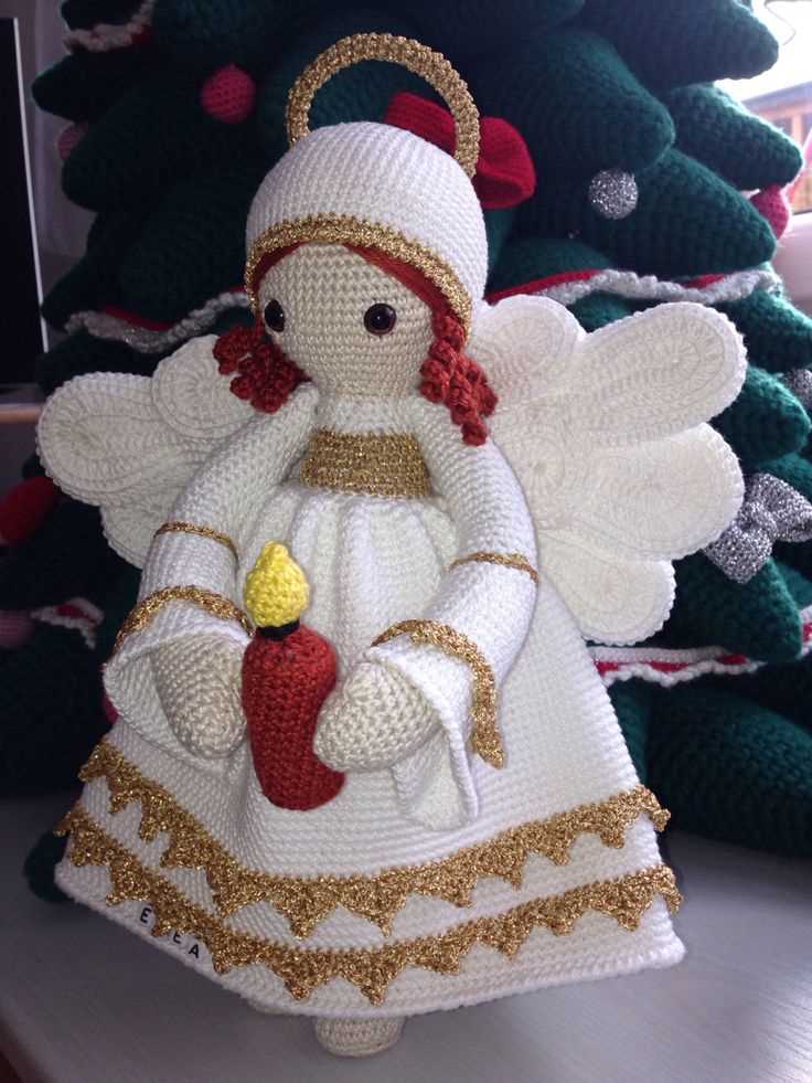 Knitting pattern for christmas angel