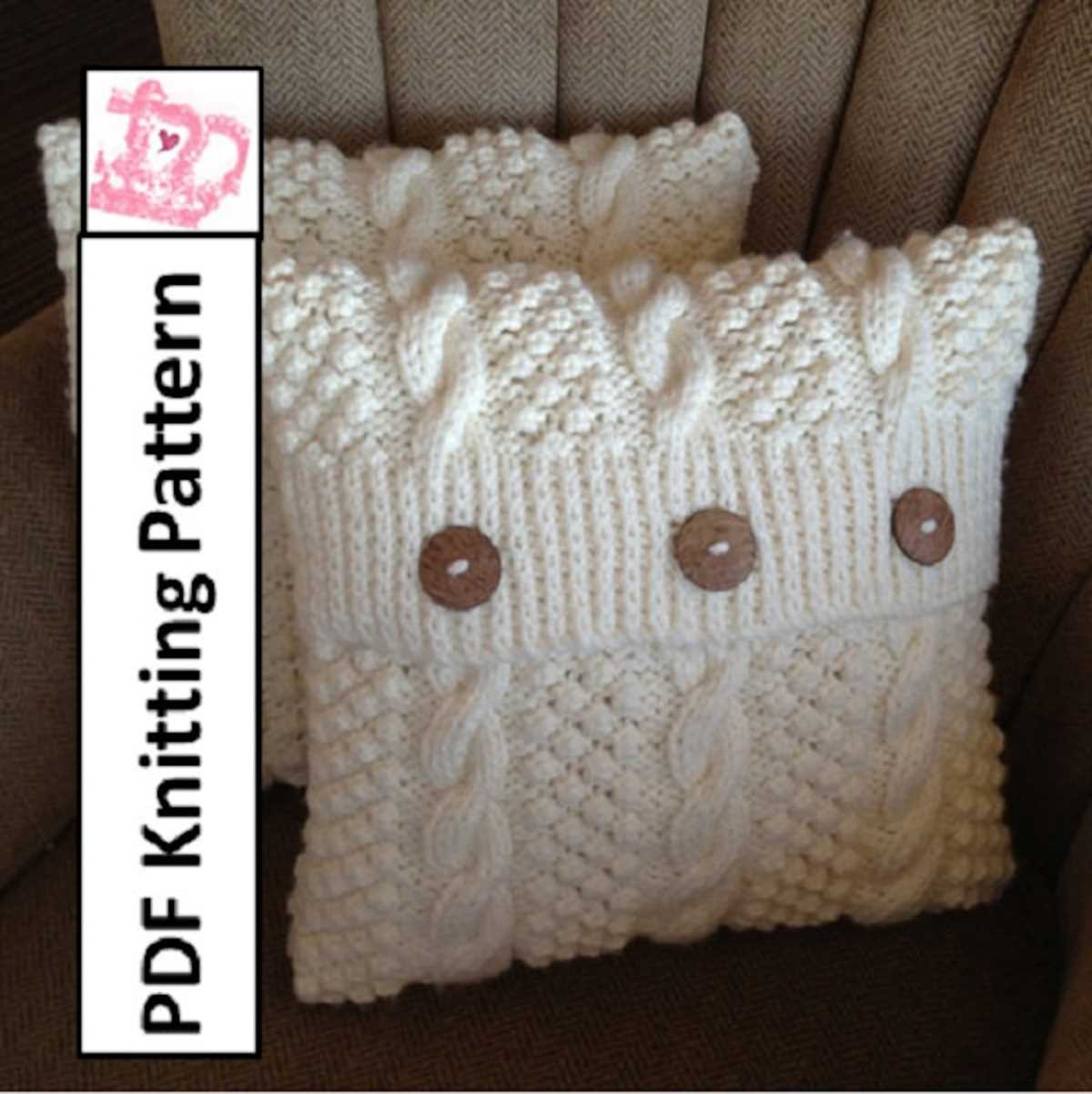 Free aran cushion knitting patterns uk