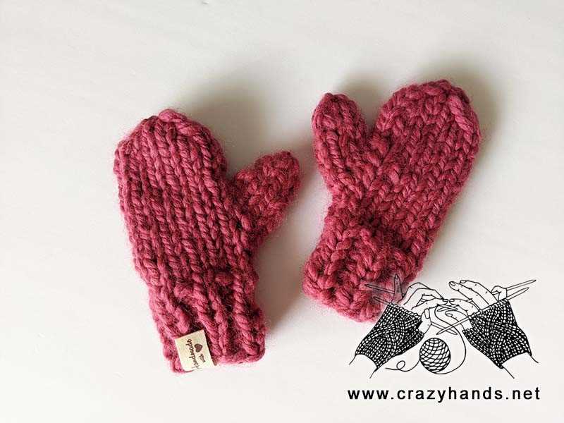 Chunky knit mittens patterns free