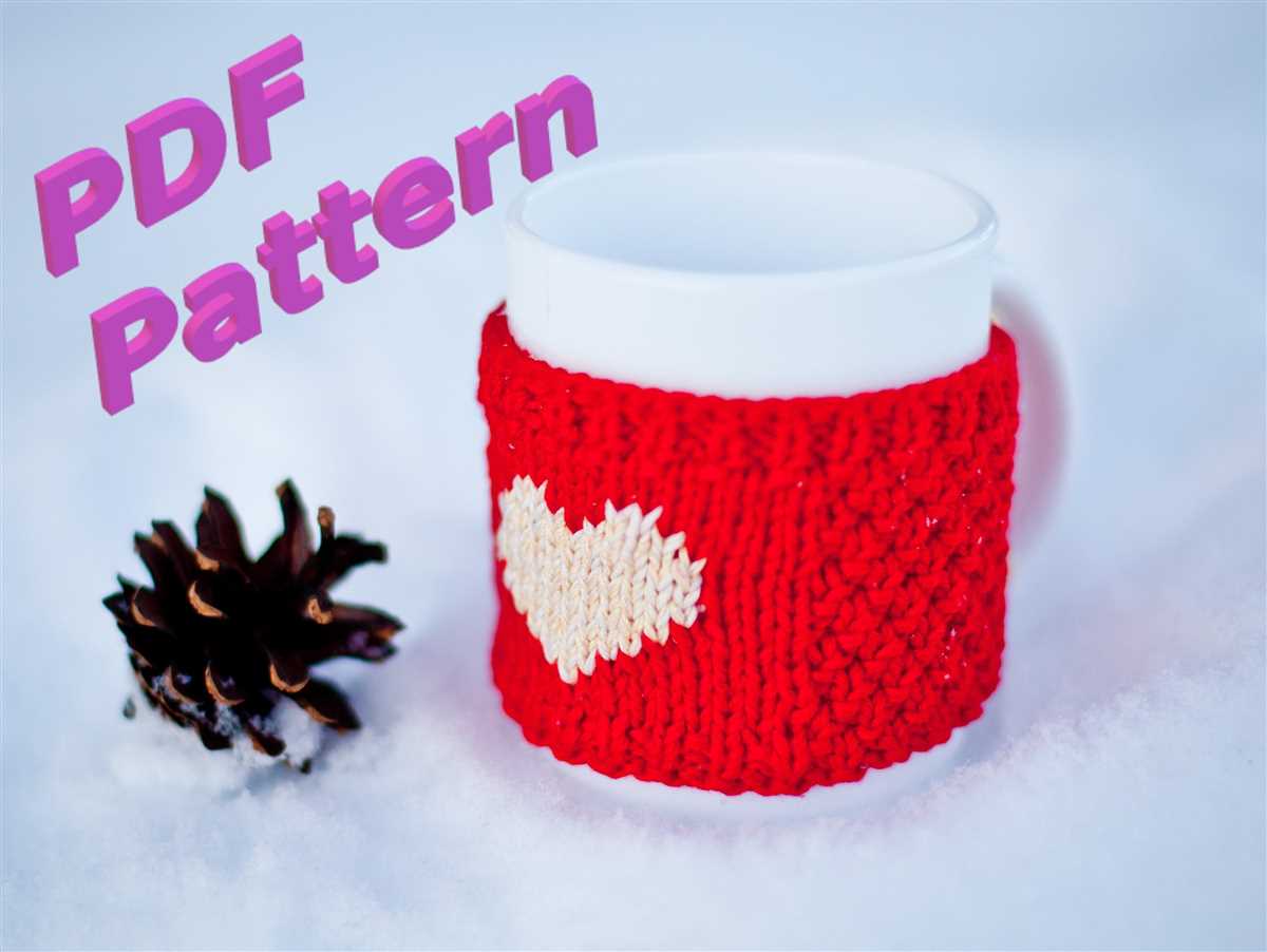 Mug cozy knitting pattern easy