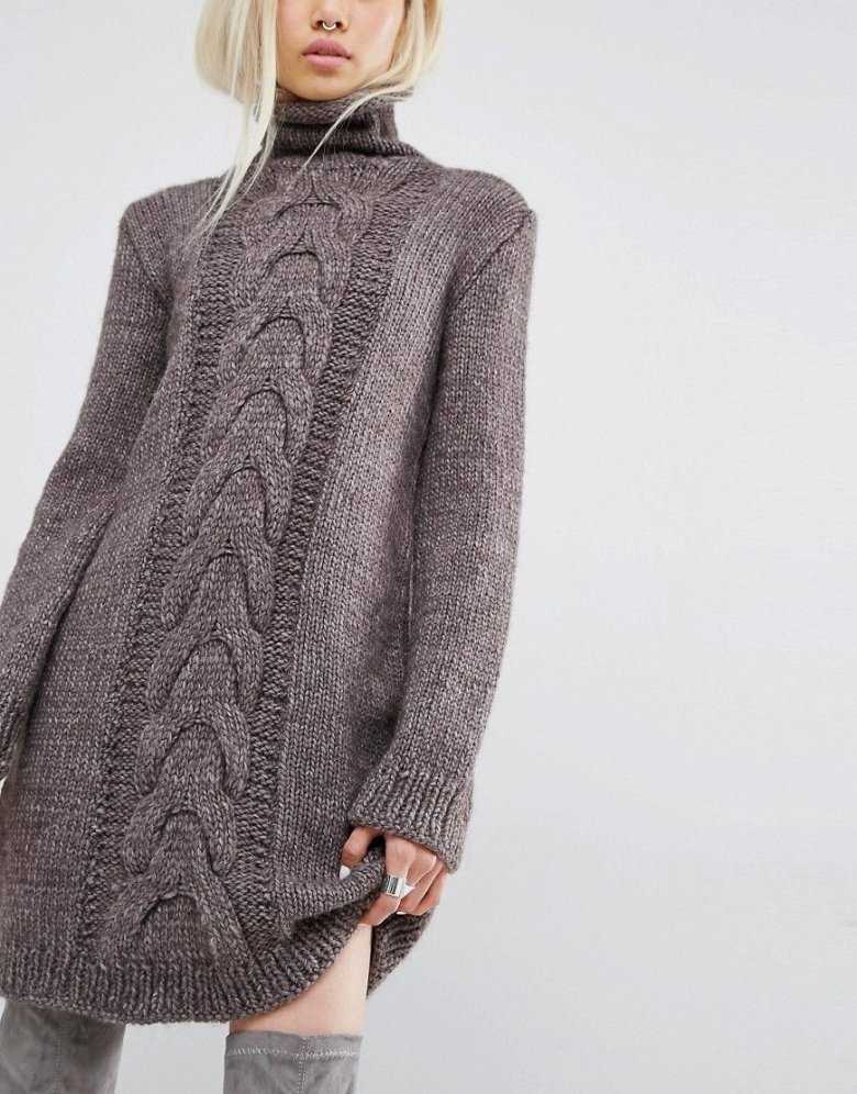 Cable knit sweater dress pattern