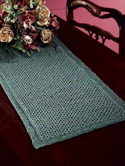 Free bed runner knitting patterns