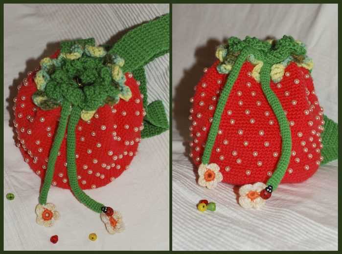 Knitted strawberry pattern free