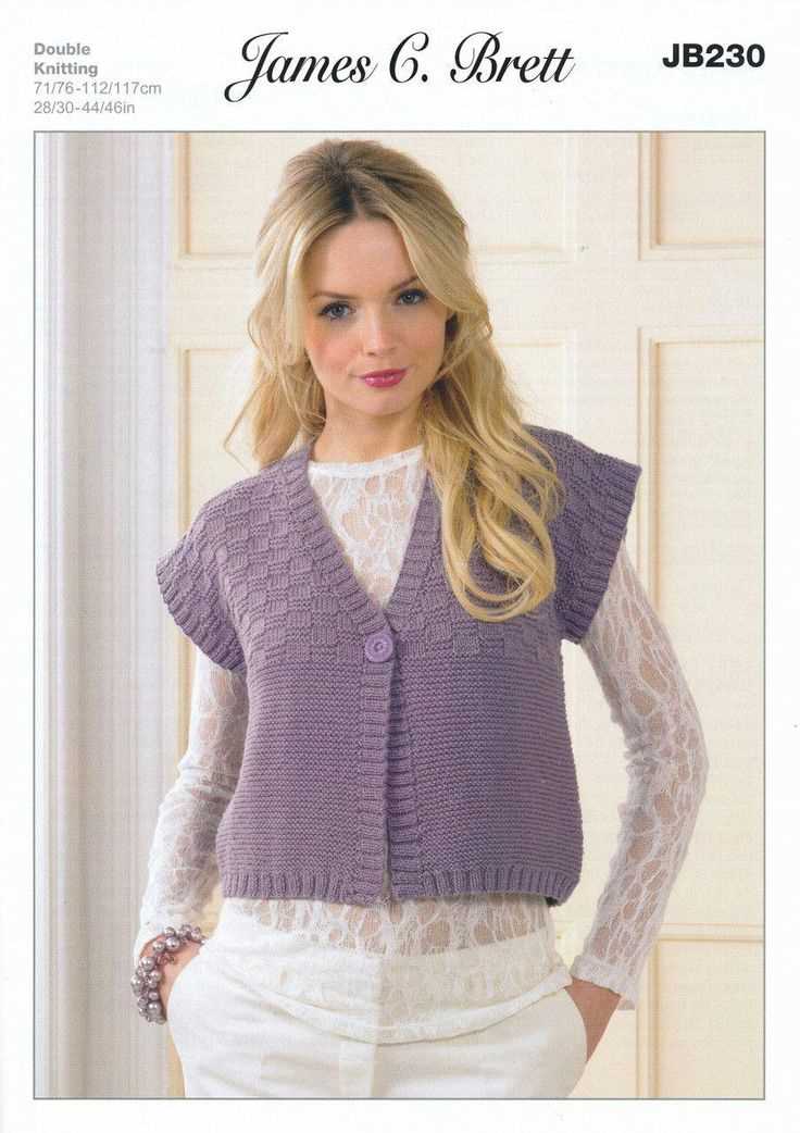 Knitting pattern for waistcoat