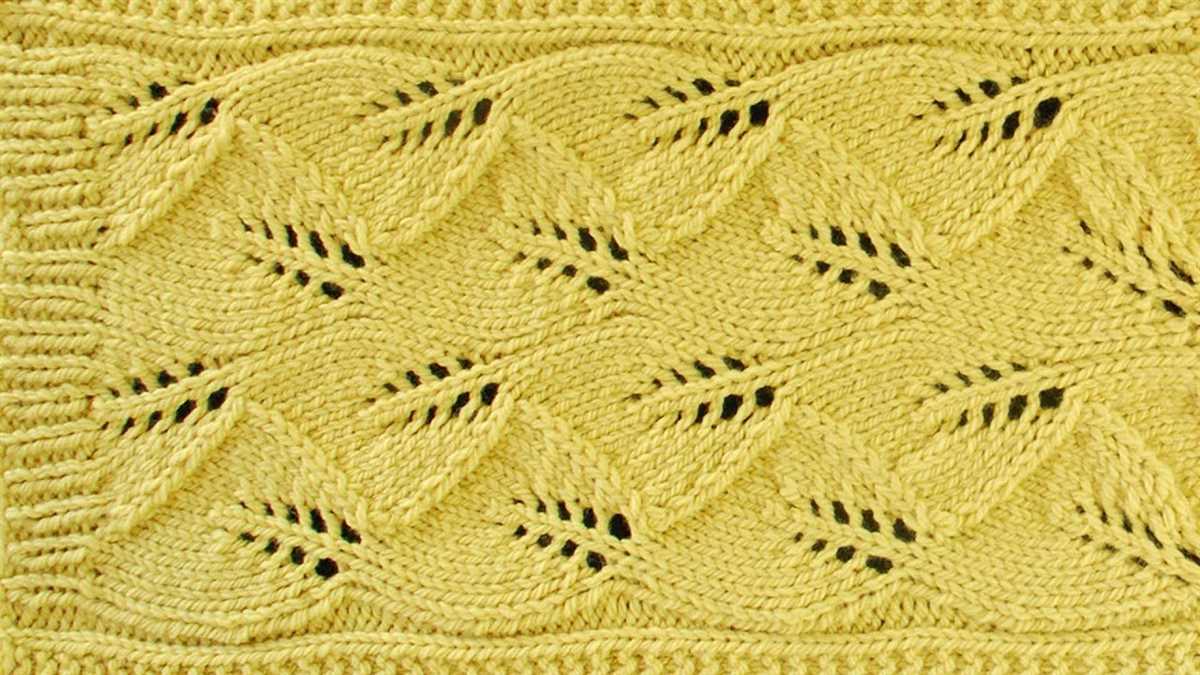 Ivy lace knitting pattern