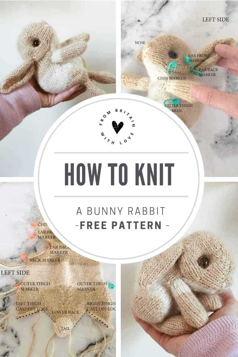 Free easy knit bunny pattern