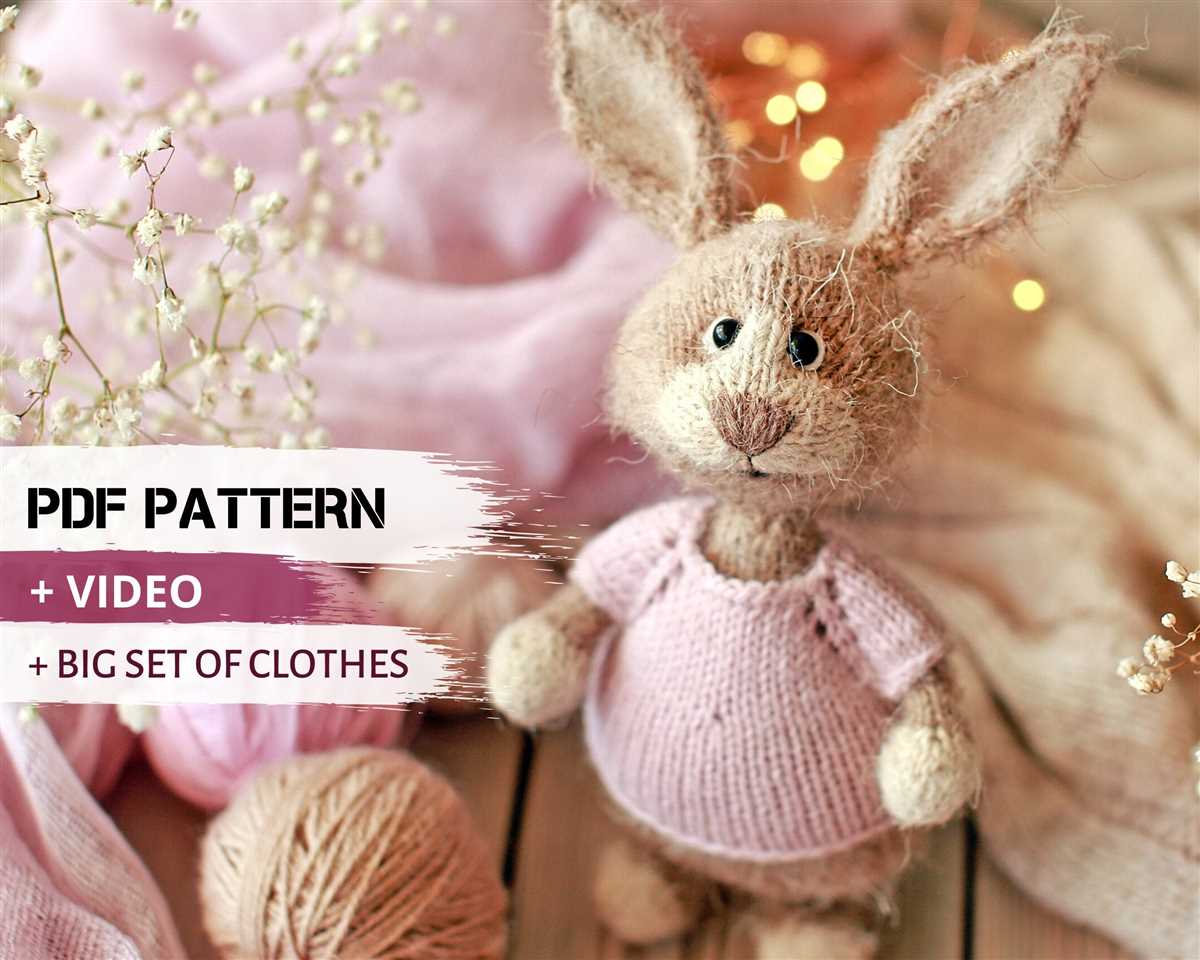 Free easy knit bunny pattern