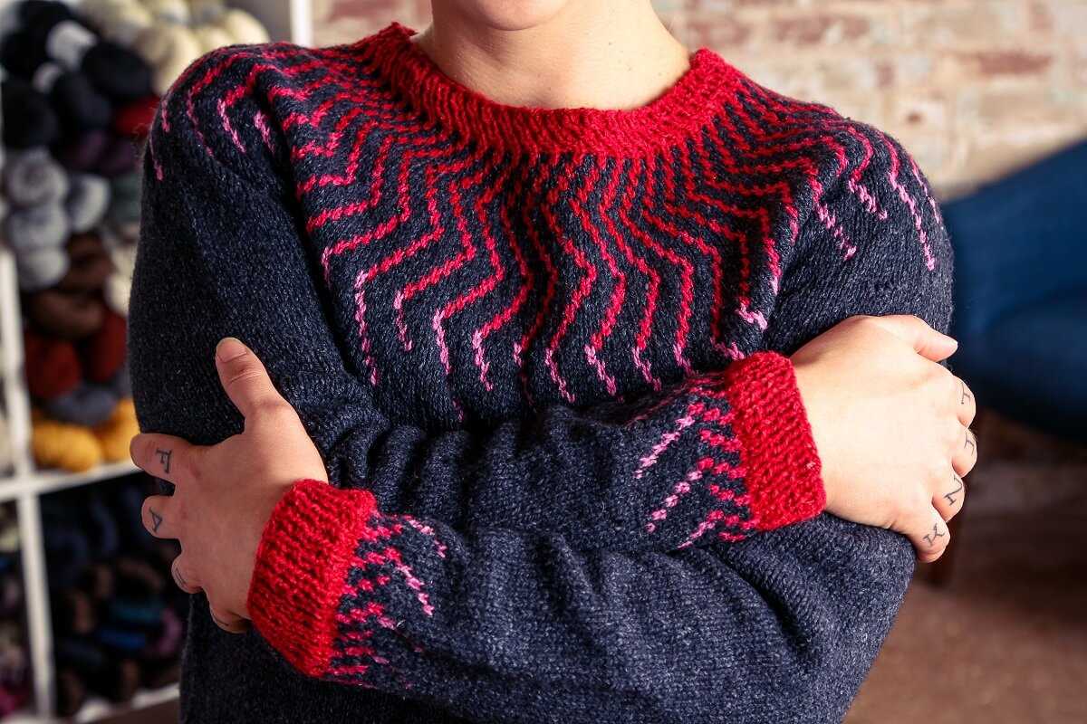 Free easy knit pullover sweater pattern