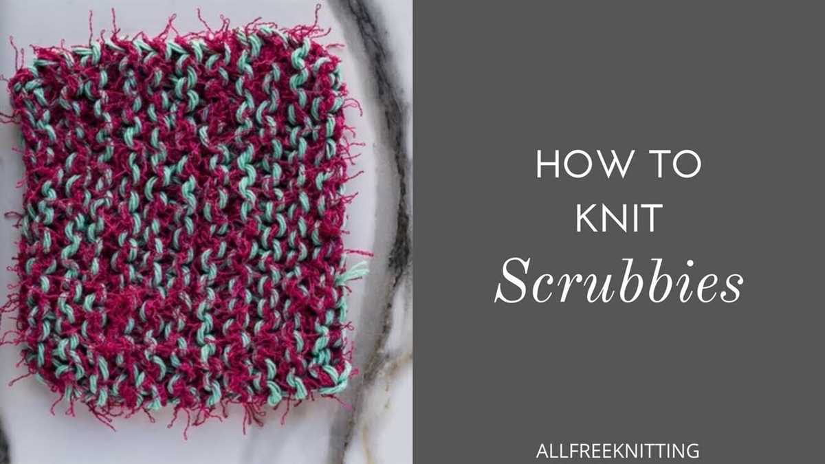 Knitted back scrubber pattern