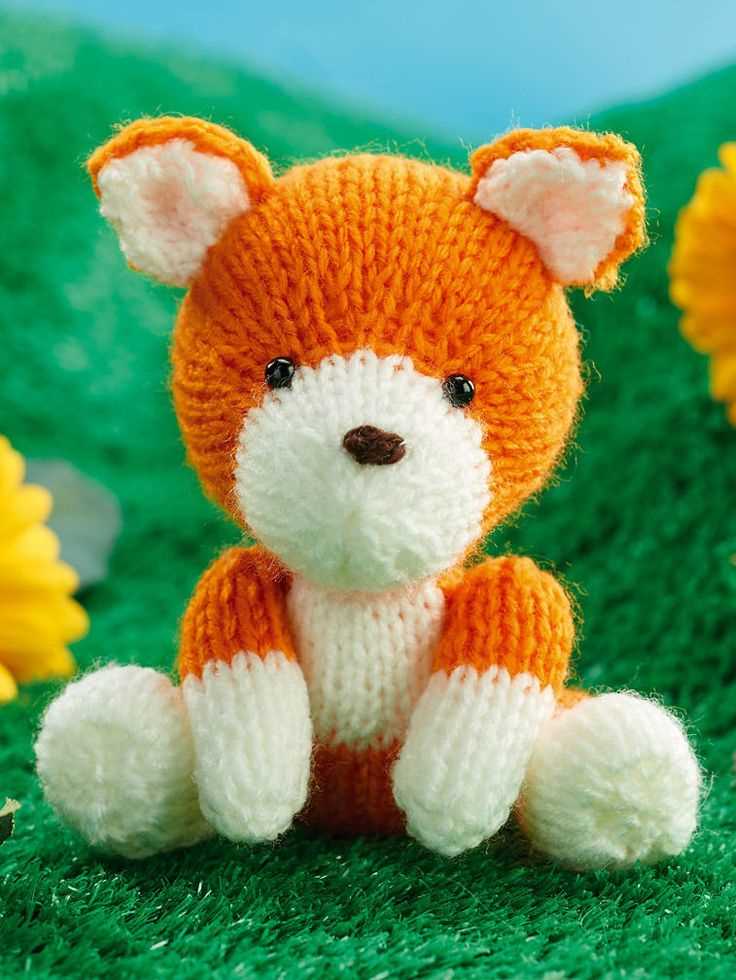 Free fox toy knitting pattern