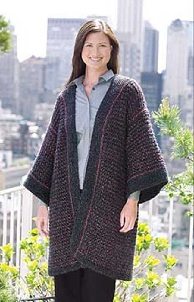 Kimono cardigan knitting pattern