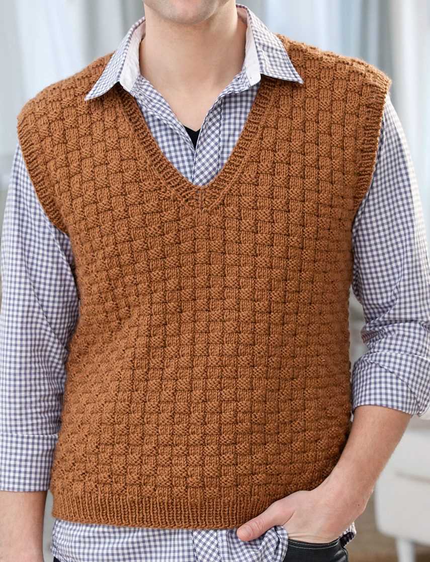 Free knitting pattern for men's tank top