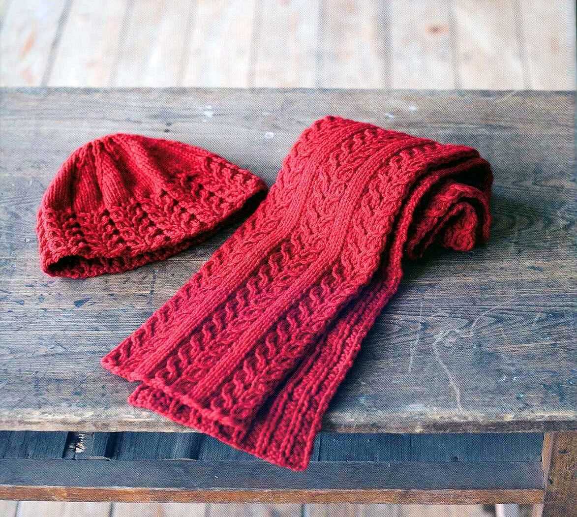 Free hat and scarf set knitting patterns