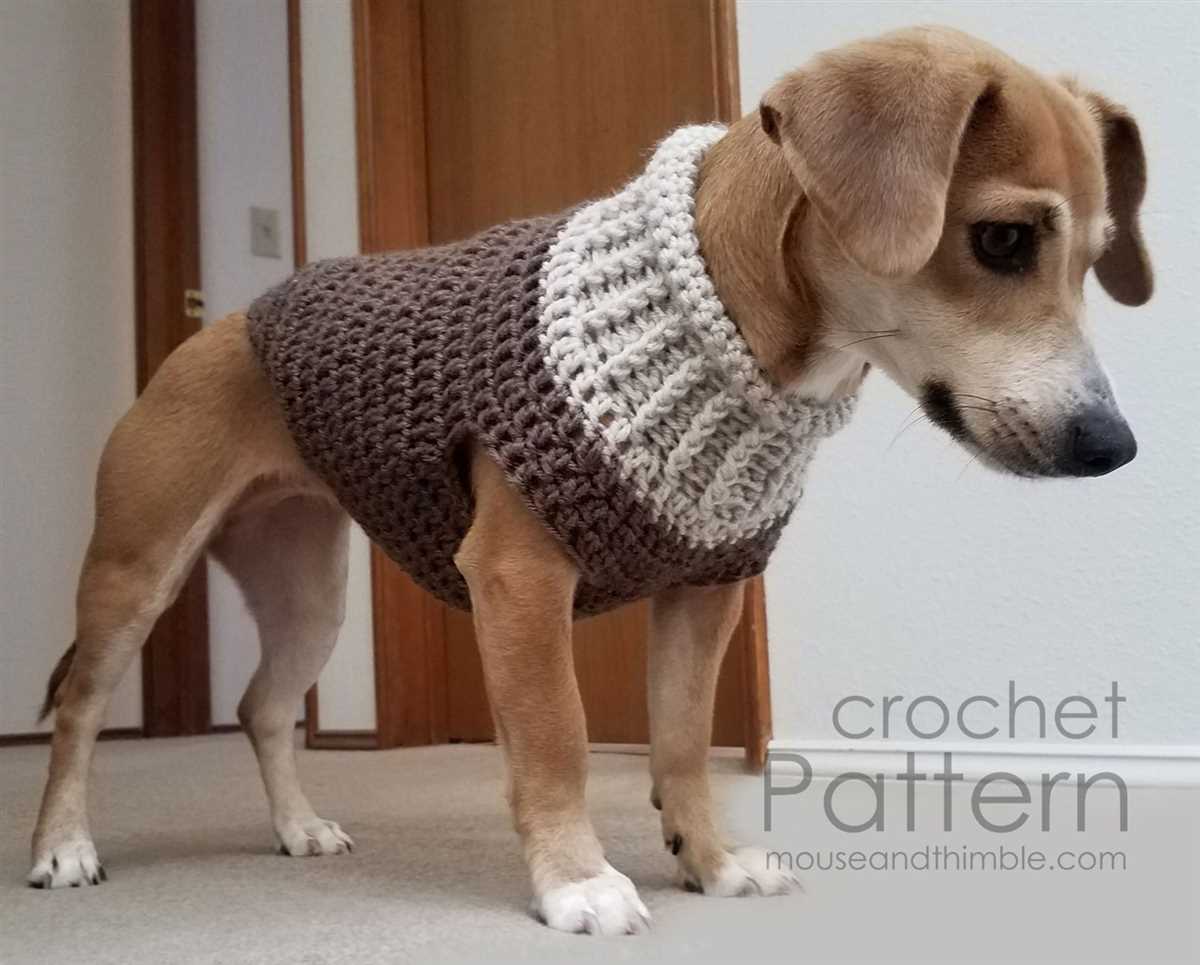 Easy knit large dog sweater patterns free