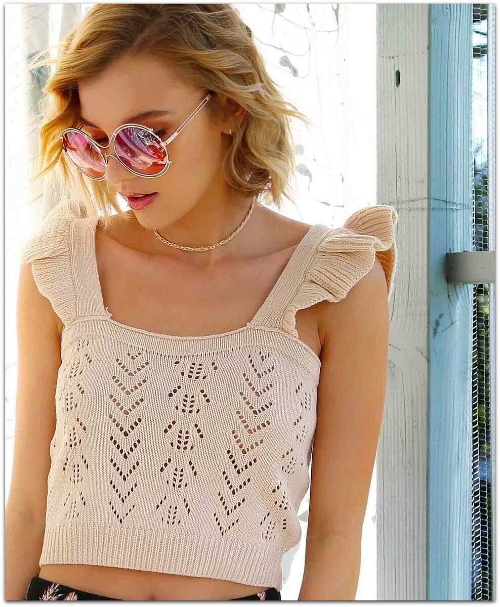 Summer crop top knitting pattern free