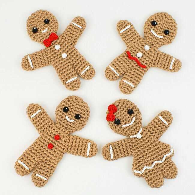 Free knitted gingerbread man pattern