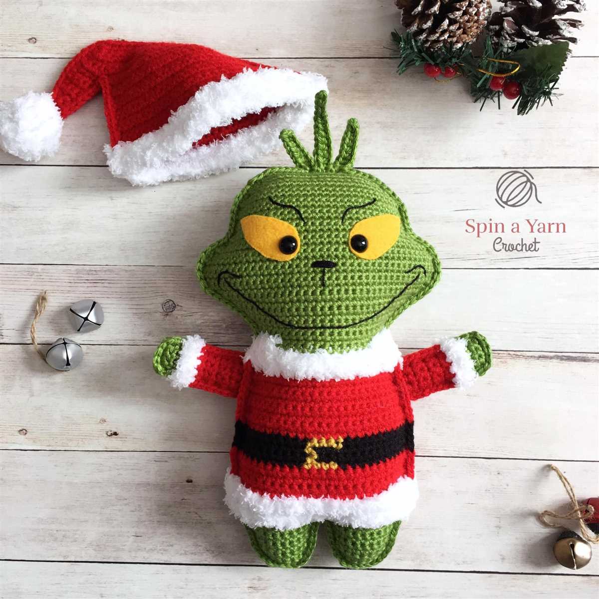 Knitted grinch pattern