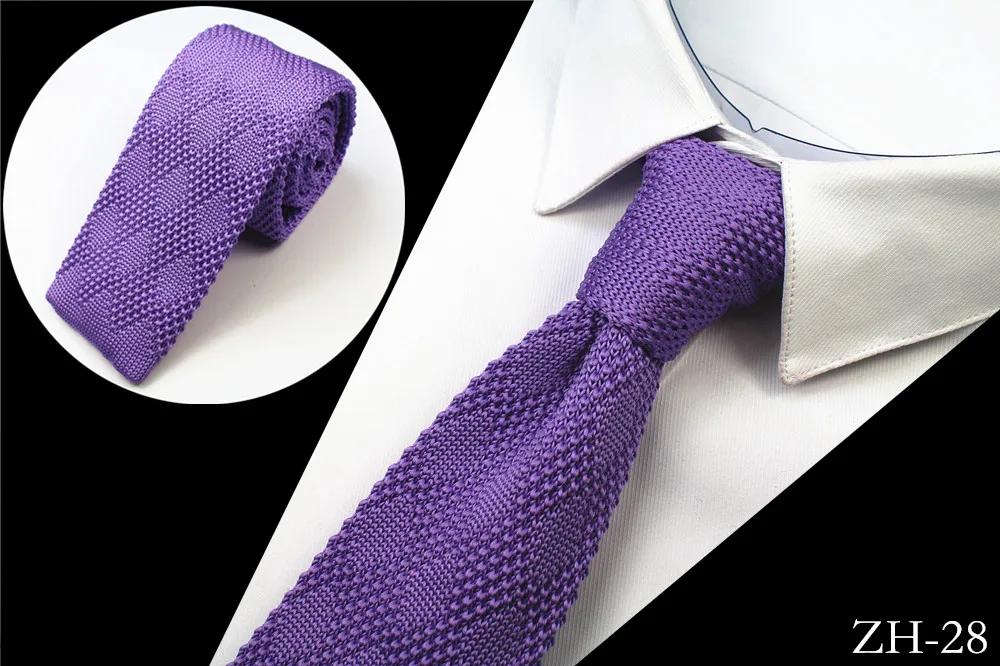 Hand knit tie pattern