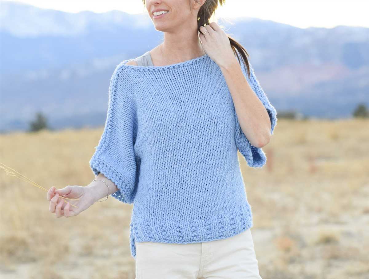 Short sleeve top knitting pattern