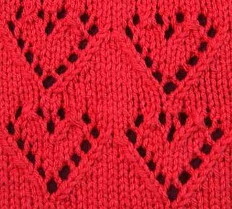 Red heart knit patterns