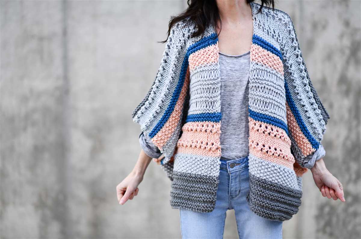 Free kimono sweater knitting pattern