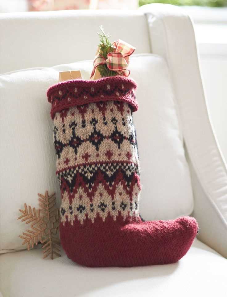 Free knit christmas stocking patterns