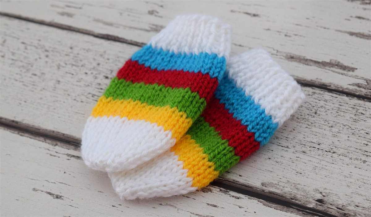 Free knit pattern for two needle mittens