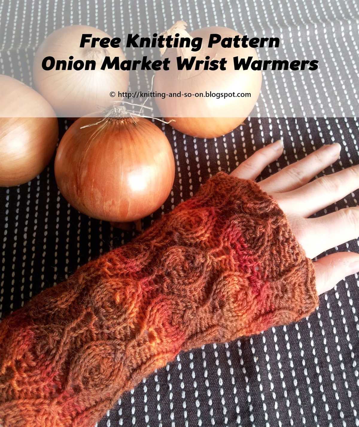 Free knit wrist warmer pattern