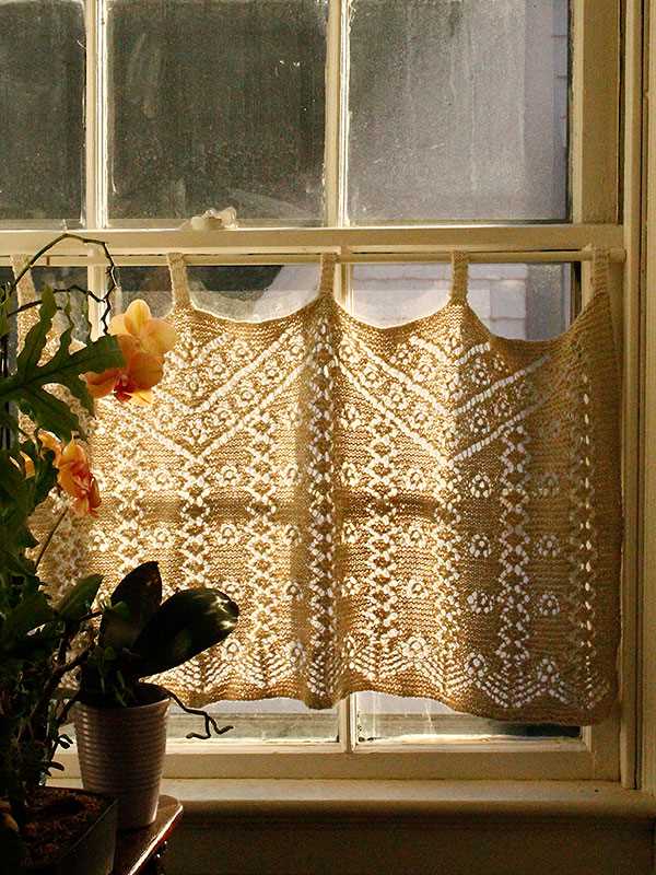 Free knitted curtain patterns