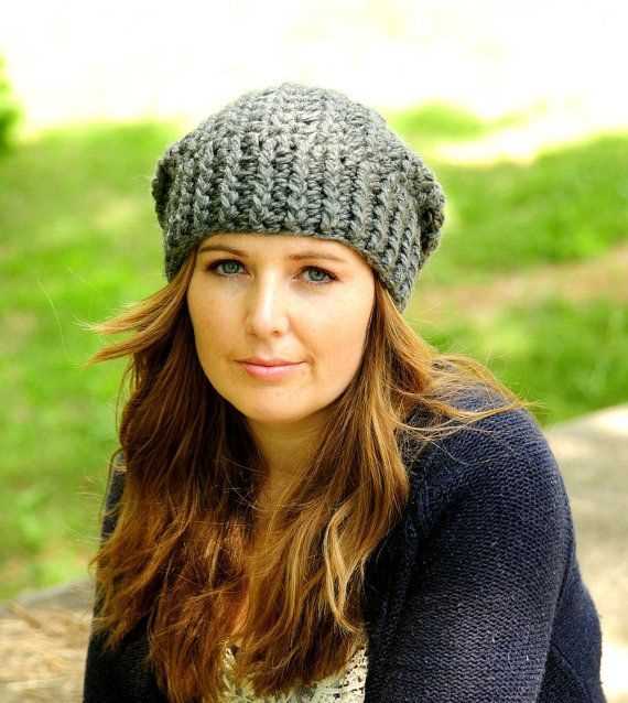 Free knitted slouchy beanie pattern