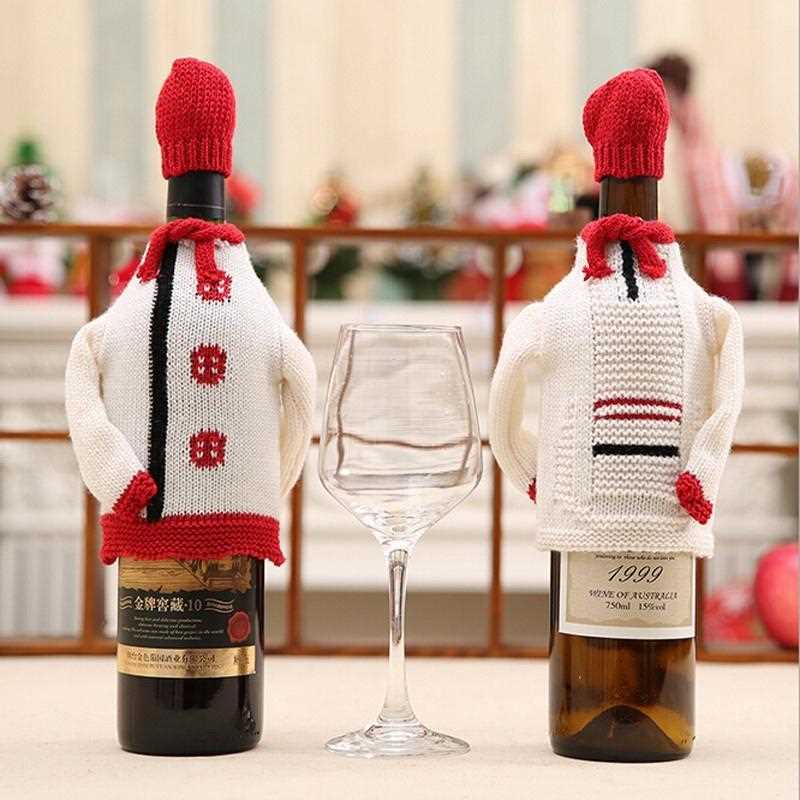 Free knitted wine bottle cozy pattern